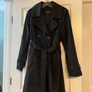 London Fog black raincoat